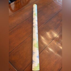 THIBAUT Bimini Ikat Blue And Green Wallpaper NEW IN PACKAGING Wallcovering